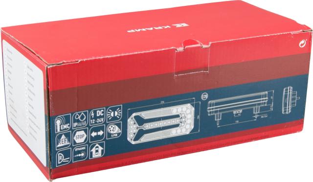 Kramp LED Baglygte 5-pin m/ dynamisk blink