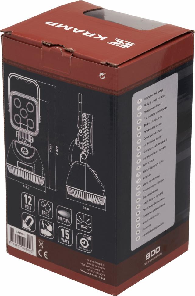 Kramp LED mobil akku-arbejdslampe med magnet