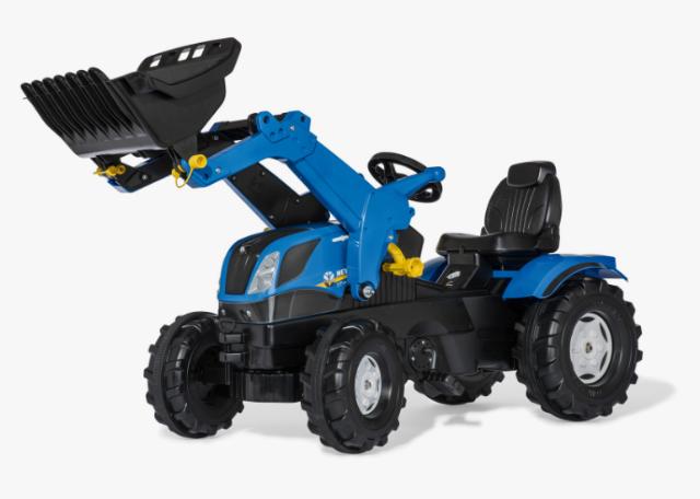 Rolly Toys 61125 New Holland T7 Pedaltraktor med Frontlæsser