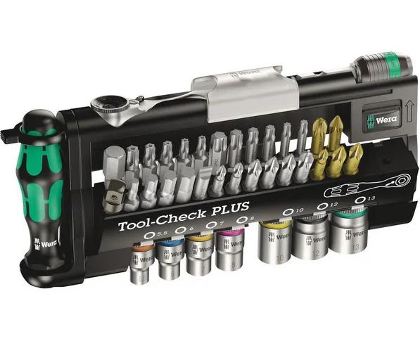 Wera Tool Check Bitssæt med Skruetrækker og Skralde