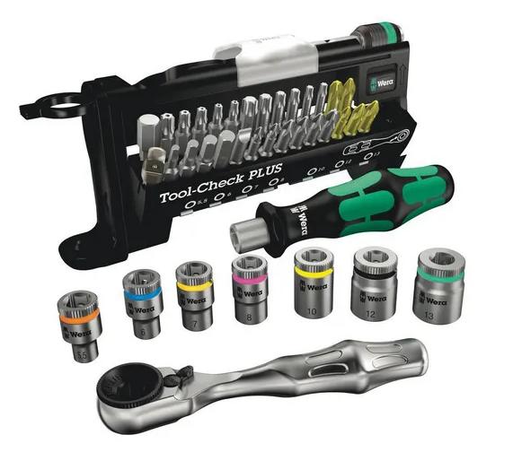 Wera Tool Check Bitssæt med Skruetrækker og Skralde