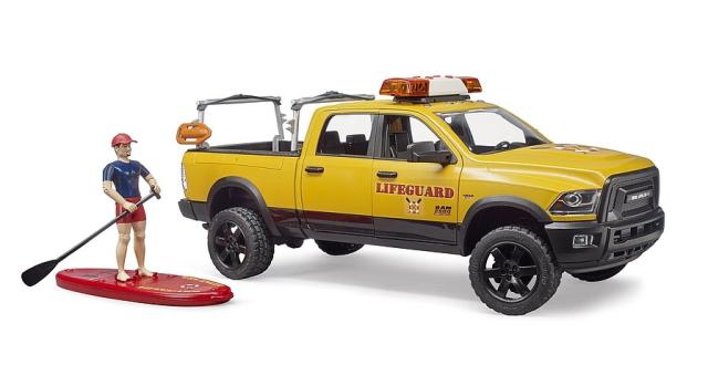 Bruder 02506 RAM 2500 med Livredder og Paddleboard