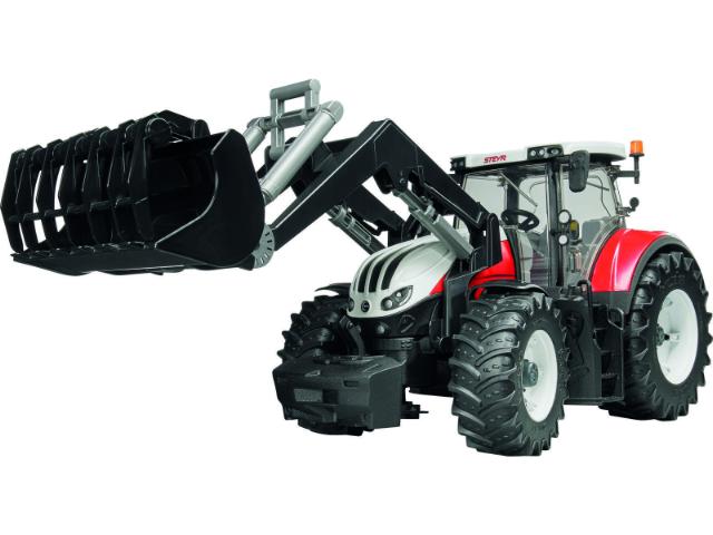 Bruder 03181 Steyr 6300 Terrus CVT med Frontlæsser