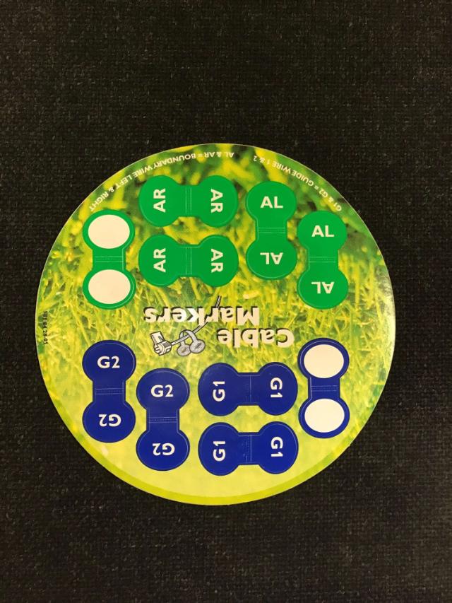 Husqvarna mærkat til Automower ledninger