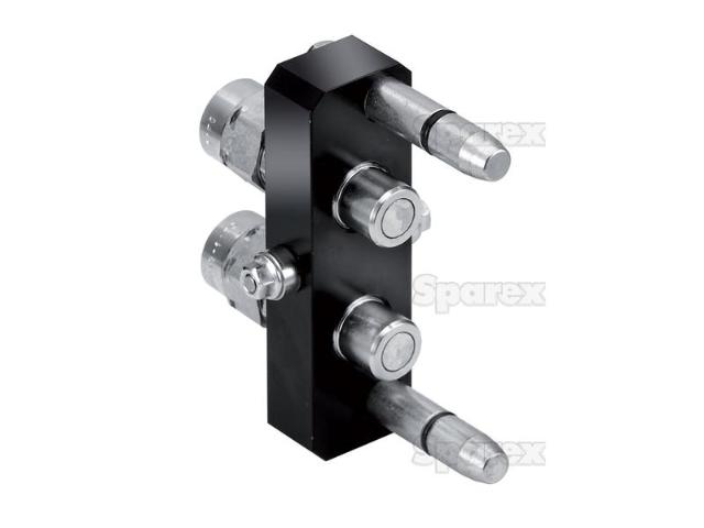 Hurtigkobler Han 2 vejs 1/2' BSP