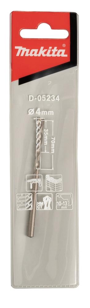 Makita D-05234 Murbor 1 stk. 4,0 mm Standard