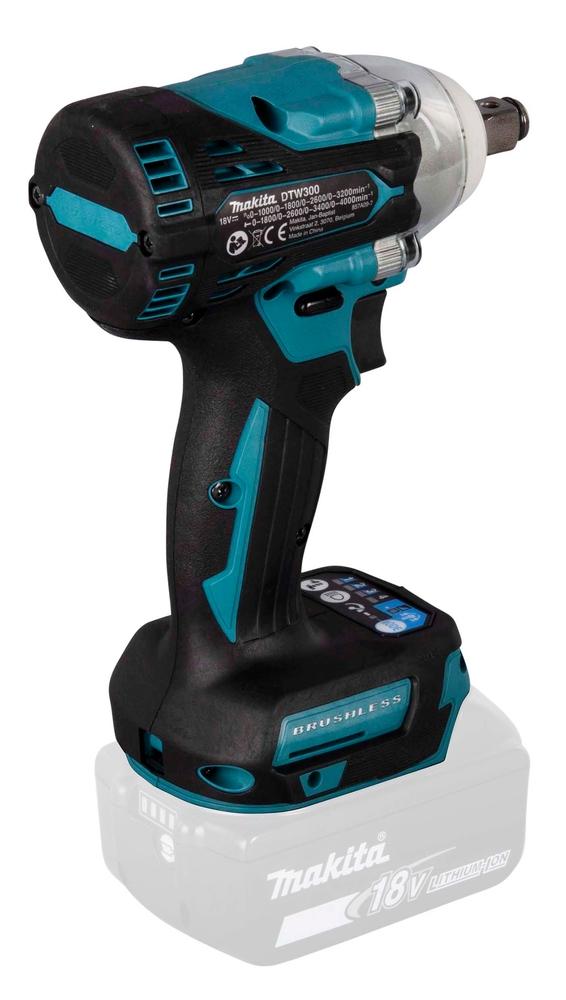 Makita DTW300Z Slagnøgle u/ Batteri og Lader