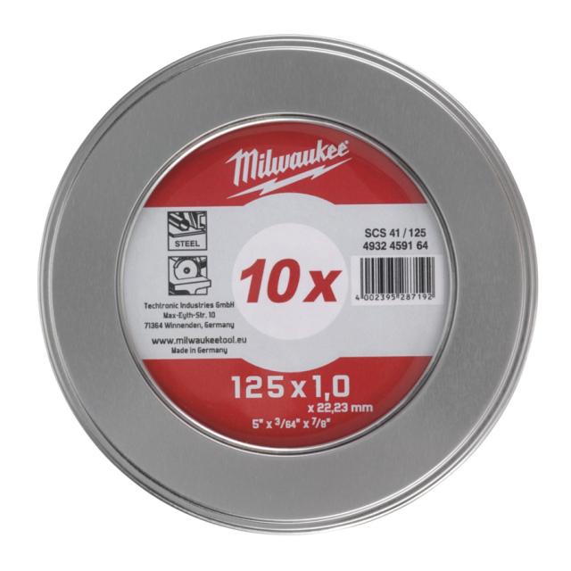 Milwaukee Skæreskive SCS41 125x1.0mm MetalBox-10 stk.