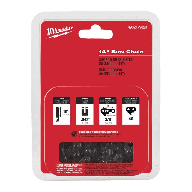 Milwaukee Savkæde 14' 3/8 52 led 1,1 M18FCHS
