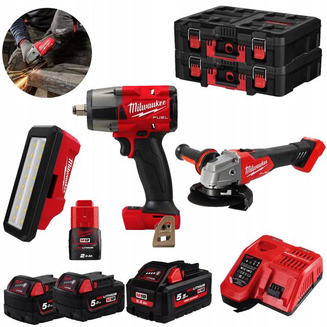 Milwaukee M18 FPP3T2-554P Fuel Promo Power Pack