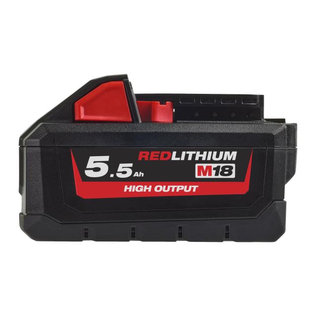 Milwaukee M18 B5 -  5,5 Ah REDLITHIUM™ batteri med høj ydeevne 