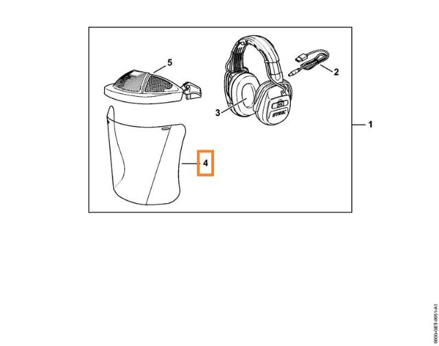Stihl polykarbonat visir til BT-PC visir 