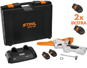 Stihl GTA 40 Batterikædesav inkl 2stk. AS2 Batterier og AL 5-2 Lader