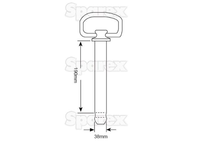 Sparex Trækbolt 38x190mm