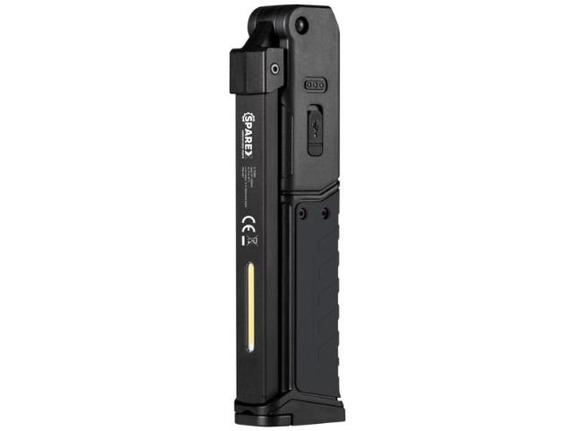 Sammenklappelig genopladelig LED-inspektionslommelygte