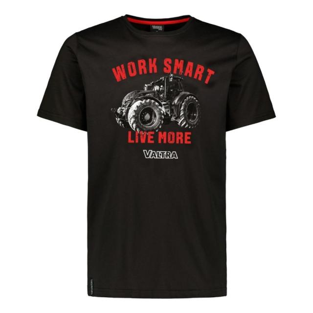 Valtra T-shirt med 'Work Smart - Live More' tryk - L